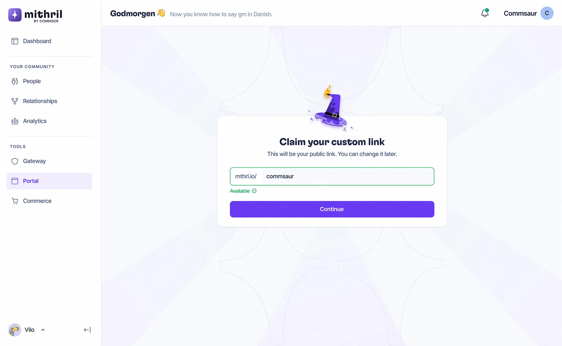 Mithril Portal homepage Image 1