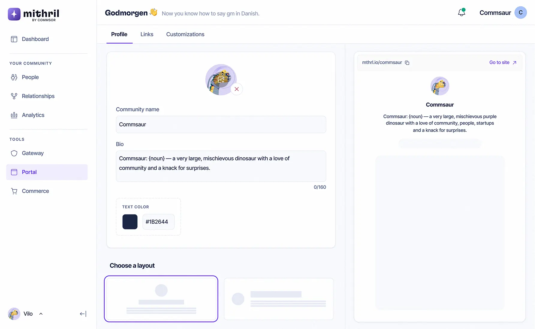 Mithril Portal homepage Image 2